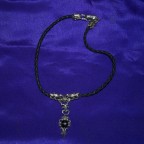 Gothic With Black Star Silver Necklace